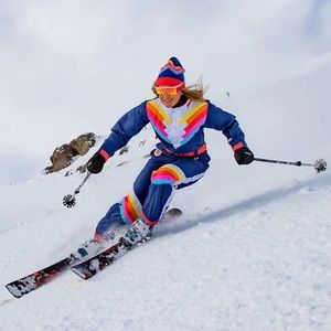 New tipsy elves women’s medium sante fe snow suit